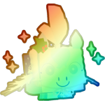 Shiny Rainbow Snowflake Pegasus