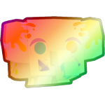 Shiny Rainbow Spotted Elephant
