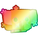 Shiny Rainbow Spring Elephant