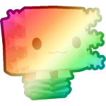 Shiny Rainbow Springy Axolotl
