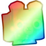 Shiny Rainbow Stargazing Bear
