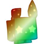Shiny Rainbow Starry Eye Bunny