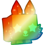 Shiny Rainbow Starry Eye Wolf