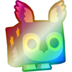 Shiny Rainbow Starry Owl