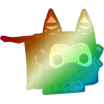 Shiny Rainbow Stealth Bobcat