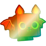 Shiny Rainbow Steampunk Bat