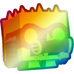 Shiny Rainbow Steampunk Crocodile