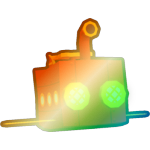 Shiny Rainbow Steampunk Fish