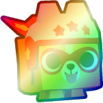 Shiny Rainbow Stunt Corgi