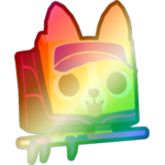 Shiny Rainbow Surfboard Corgi