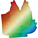 Shiny Rainbow Surge Wolf