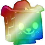 Shiny Rainbow Tech Cowboy Dog