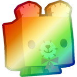 Shiny Rainbow Teddy Bear