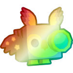 Shiny Rainbow Telescope Owl