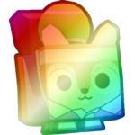 Shiny Rainbow Tennis Squirrel