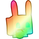 Shiny Rainbow The Easter Bunny