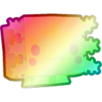 Shiny Rainbow Tiedye Axolotl