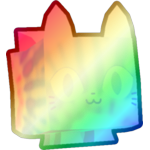 Shiny Rainbow Tiedye Cat