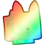 Shiny Rainbow Tiedye Corgi