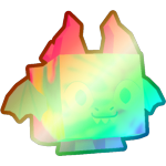 Shiny Rainbow Tiedye Dragon