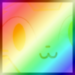 Shiny Rainbow Titanic Arcane Halo Cat