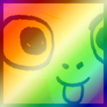 Shiny Rainbow Titanic Balloon Monkey