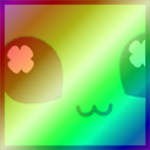 Shiny Rainbow Titanic Clover Butterfly
