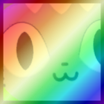 Shiny Rainbow Titanic Dino Cat