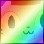 Shiny Rainbow Titanic Doll Cat