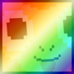 Shiny Rainbow Titanic Pixel Monkey