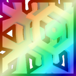 Shiny Rainbow Titanic Snowflake Angelus