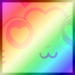 Shiny Rainbow Titanic Valentines Cat
