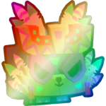 Shiny Rainbow Totem Wolf