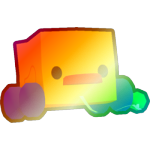 Shiny Rainbow Toy Duck