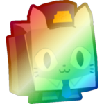 Shiny Rainbow Train Conductor Cat