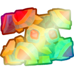 Shiny Rainbow Treasure Golem