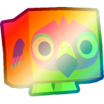 Shiny Rainbow Tropical Flamingo