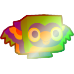 Shiny Rainbow Tropical Parrot