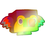 Shiny Rainbow Tropical Toucan