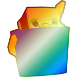Shiny Rainbow Turtle in a Bucket