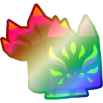 Shiny Rainbow UV Kitsune