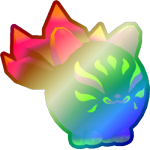 Shiny Rainbow UV Kitsune Ball