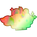Shiny Rainbow Unicorn Dragon
