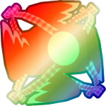 Shiny Rainbow Valentines Angelus
