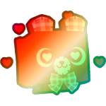 Shiny Rainbow Valentines Bear