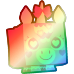 Shiny Rainbow Valentines Unicorn