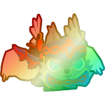 Shiny Rainbow Valkyrie Wolf