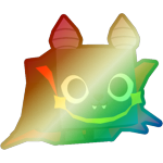 Shiny Rainbow Vampire Bat