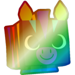 Shiny Rainbow Vibrant Zebra