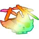 Shiny Rainbow Warrior Wolf